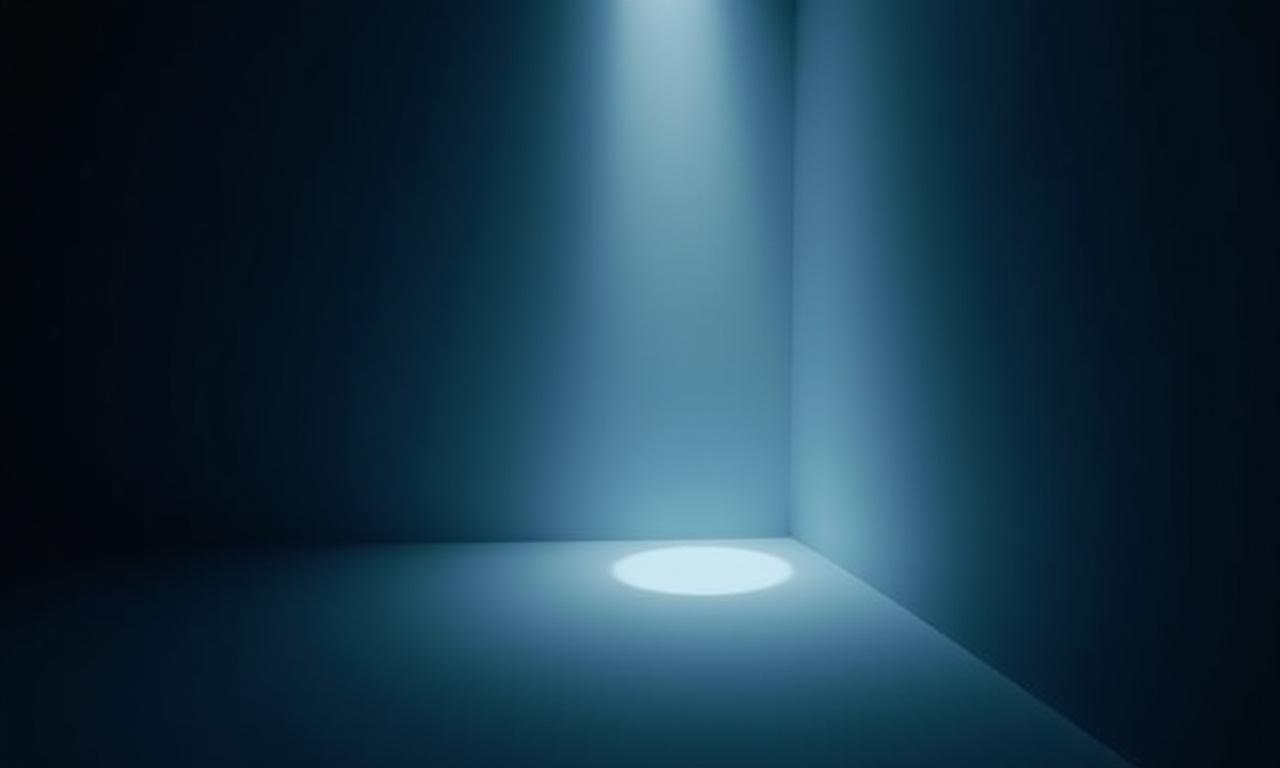 Abstraktes digitales Kunstwerk mit hohem Kontrast, Licht und Schatten